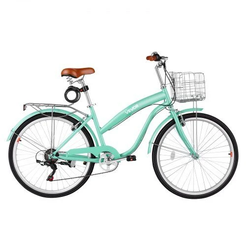 Moteriškas miesto dviratis VEVOR SCB2672-RQG, 66 cm ratai