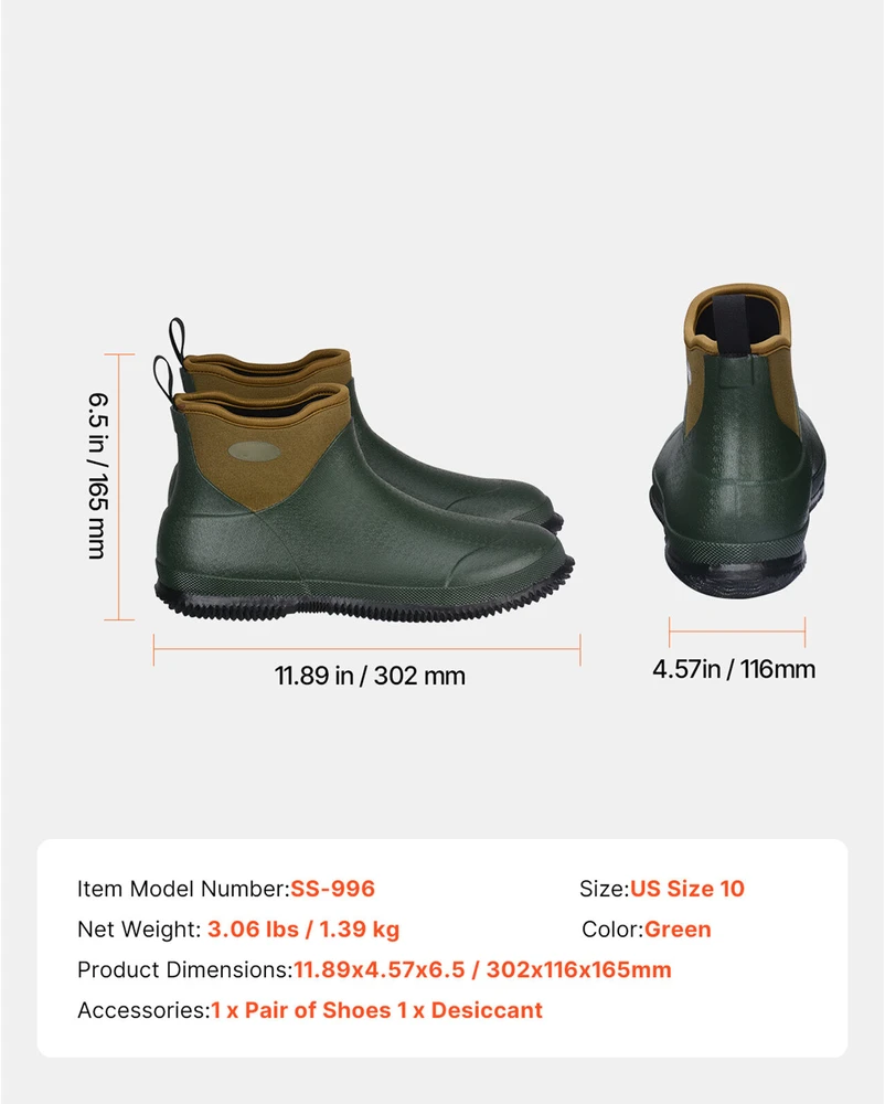 VEVOR Moteriški vandeniui atsparūs aulinukai darbui