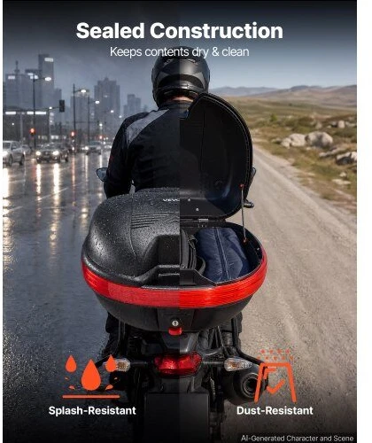 Motociklo galinė dėžė VEVOR MD-026, 30 l