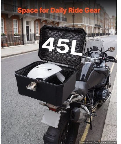 VEVOR Universalus motociklo galinis bagažinis 45 l