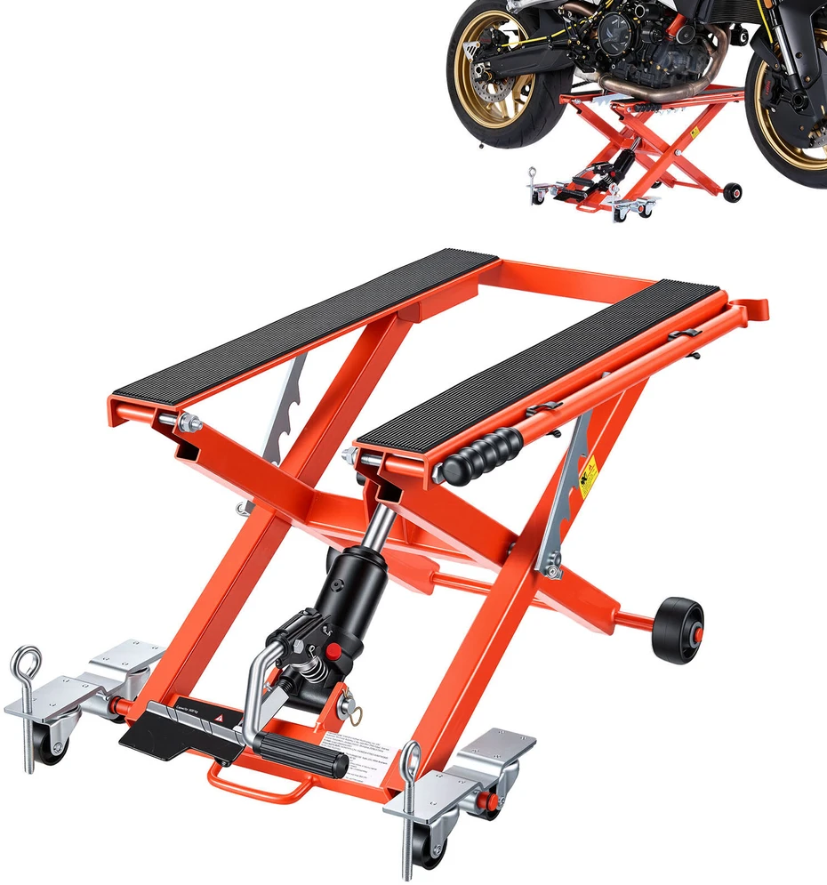 VEVOR Hidraulinis motociklų keltuvas, 499 kg talpa
