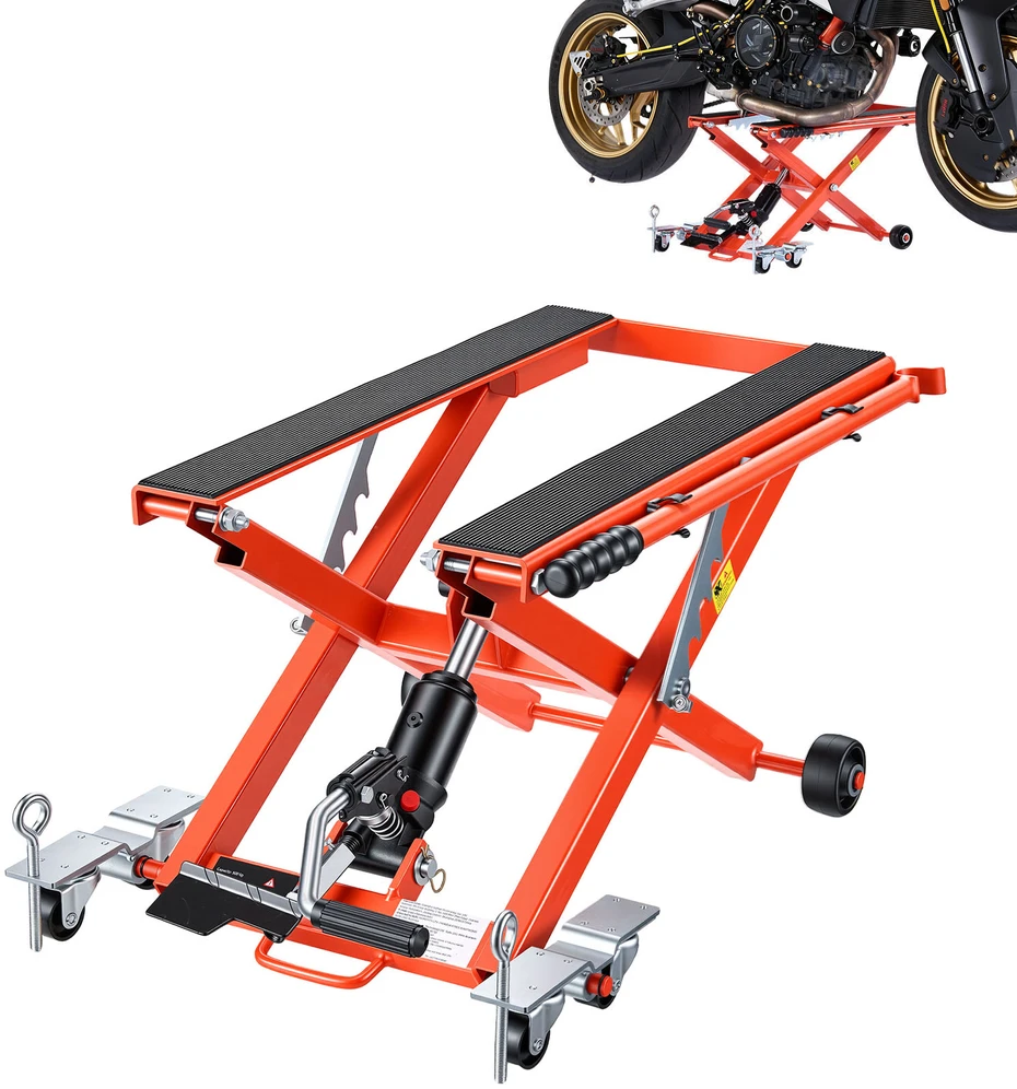 VEVOR Hidraulinis motociklų keltuvas, 499 kg talpa