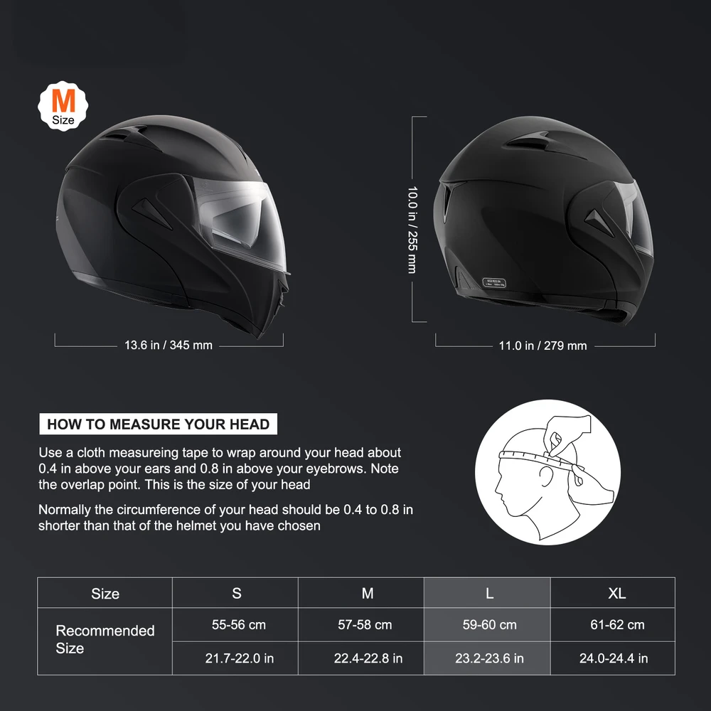 VEVOR Motokroso šalmas su Bluetooth lizdu