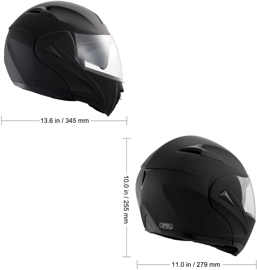 VEVOR Motokroso šalmas su Bluetooth lizdu