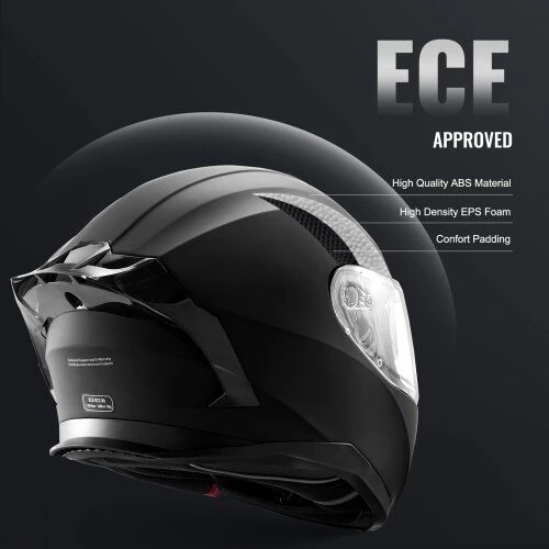 VEVOR Pilnas motociklininko šalmas su Bluetooth