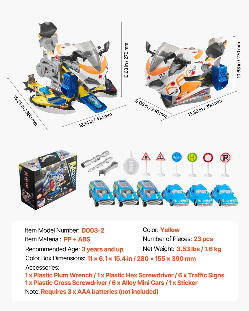 VEVOR Motociklo variklio žaislas vaikams