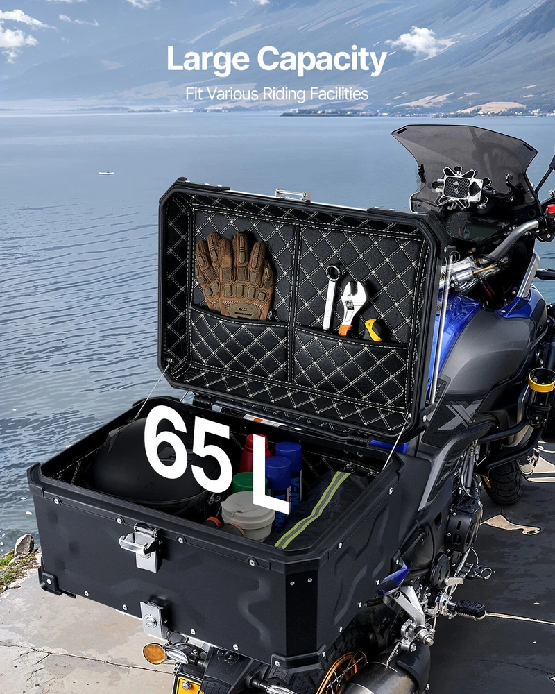 VEVOR 65 l motociklų bagažo dėžė