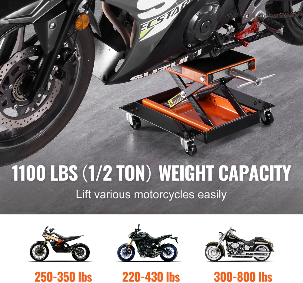VEVOR Motociklų keltuvas su žirklių domkratojumi