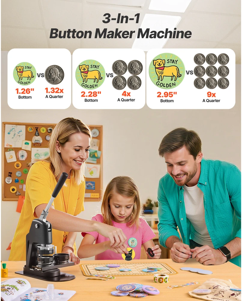 VEVOR 3-in-1 ženklelių gaminimo mašina