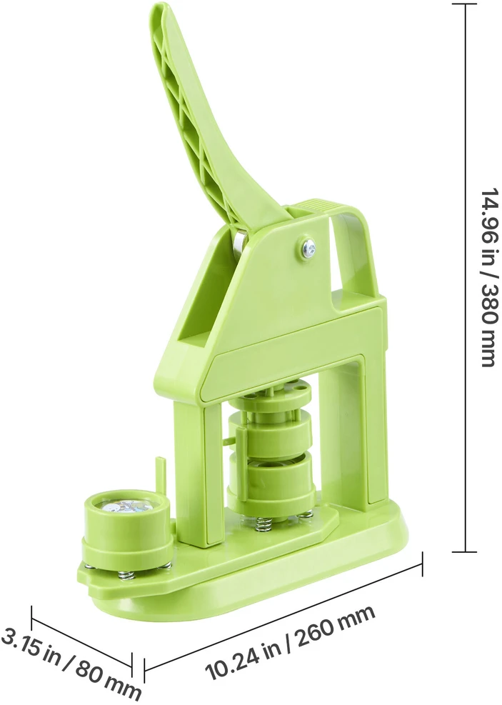 VEVOR Ženkliukų gaminimo mašina, 32 mm, plastikas