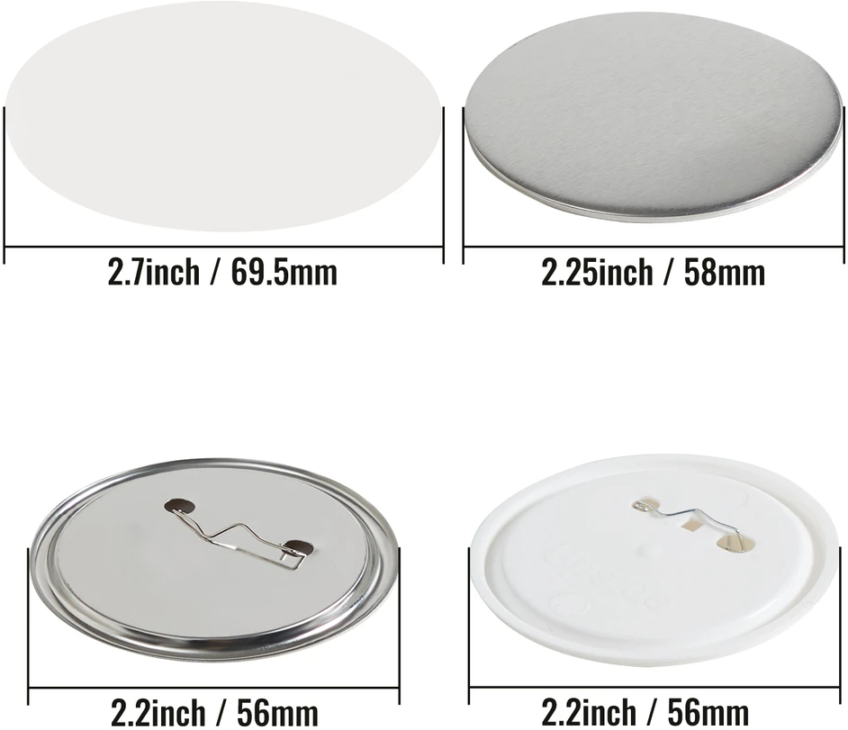 VEVOR 58 mm ženkliukų dalys ženkliukų gamybos mašinoms