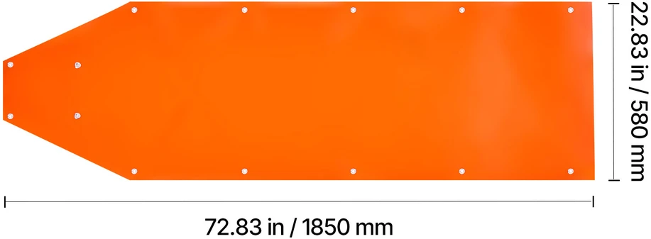 VEVOR Elnių valkimo rogučių 185 x 58 cm PE