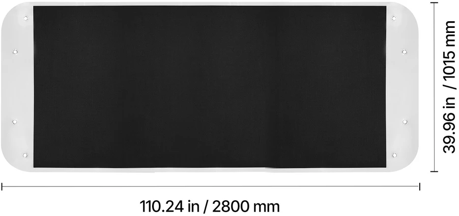 VEVOR Sodo tempimo rogės 280 x 101,5 cm 725 kg