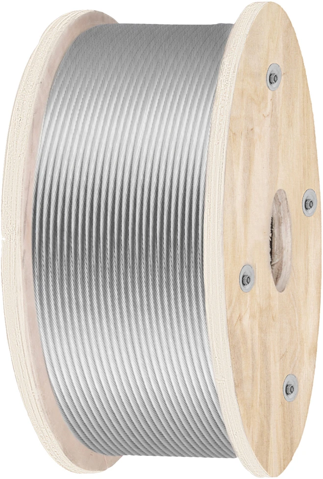 VEVOR 316 nerūdijančiojo plieno trosas 152 m, 4,8 mm