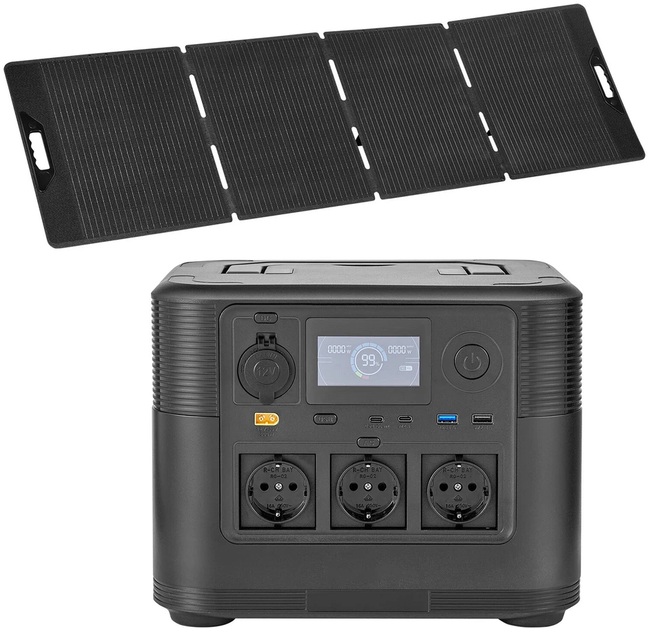 VEVOR Nešiojama saulės jėgainė su 200W saulės moduliu