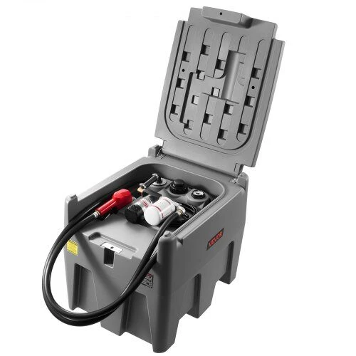 VEVOR Nešiojama dyzelino talpa 220 l su 12V siurbliu