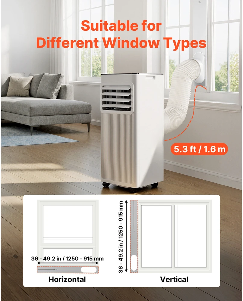 VEVOR Kilnojamas oro kondicionierius 9000 BTU