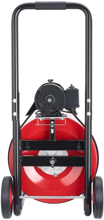 VEVOR Kanalizacijos vamzdžių valymo mašina 30m x 19mm, automatinis tiektuvas, su ratais