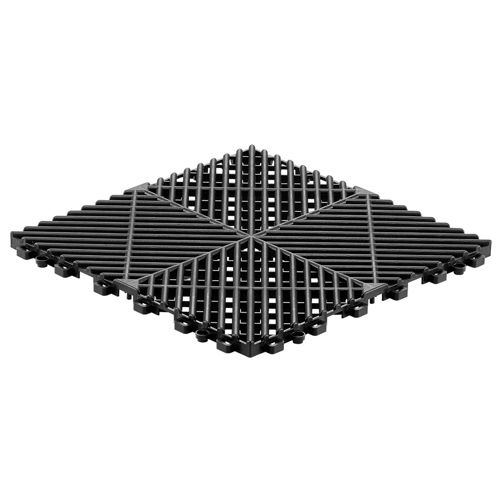 VEVOR Susijungiančios drenažinės kilimėliai 310 x 310 mm juoda