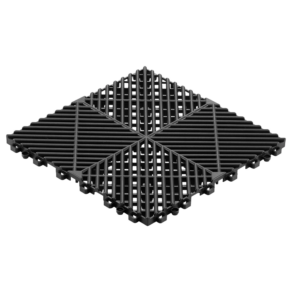 VEVOR Susijungiančios drenažinės kilimėliai 310 x 310 mm juoda