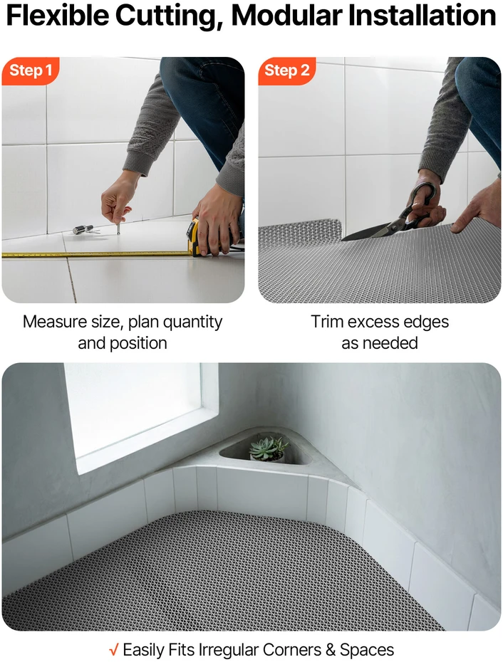 VEVOR vandeniui atspari PVC grindų danga 90x500 cm