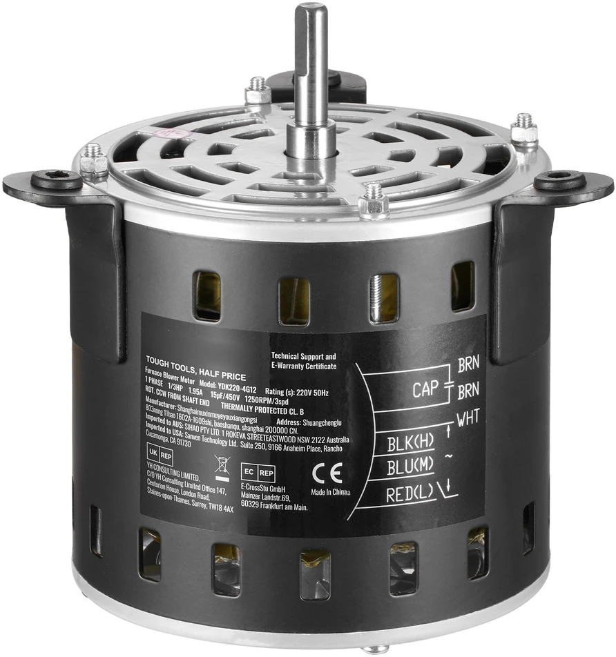 VEVOR 220V 1/3 AGP krosnies pūstuvo variklis