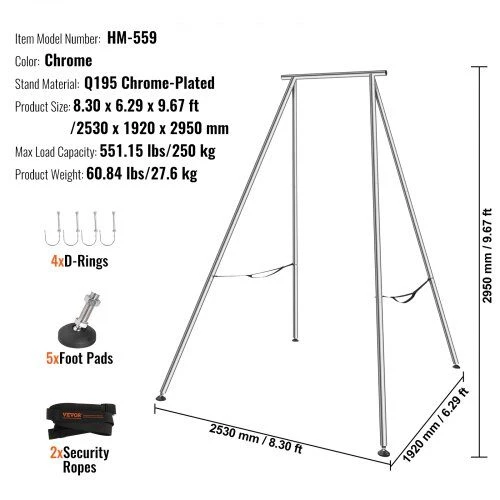 VEVOR Oro jogos rėmas, 2.95 m aukščio