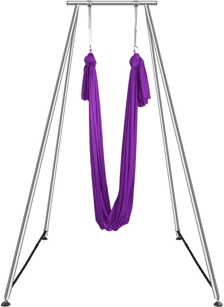 VEVOR Oro jogos stovas su hamaku, violetinis