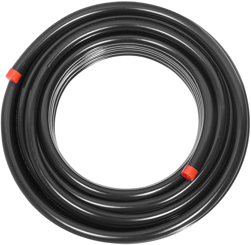 VEVOR oro kompresoriaus linijos komplektas 3/4'' x 30,48 m juodas