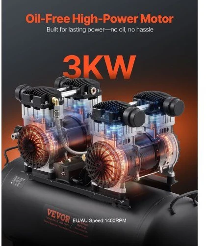 VEVOR Kompaktiškas nealyvuotas oro kompresorius 20 gal 90 PSI