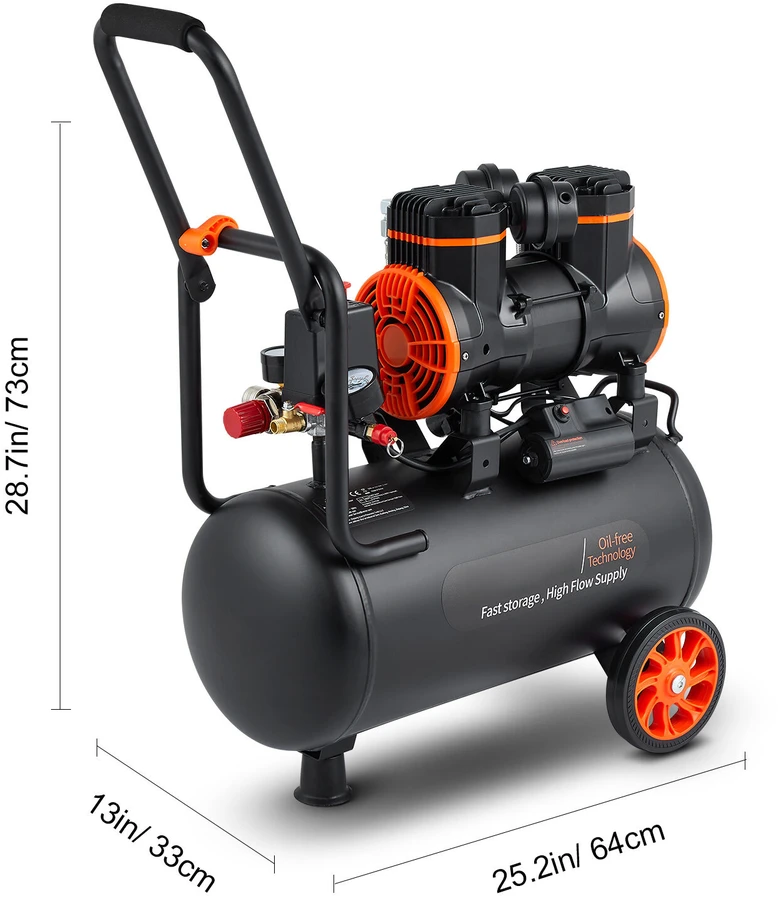 VEVOR Oro kompresorius 24L 1450W 116 PSI