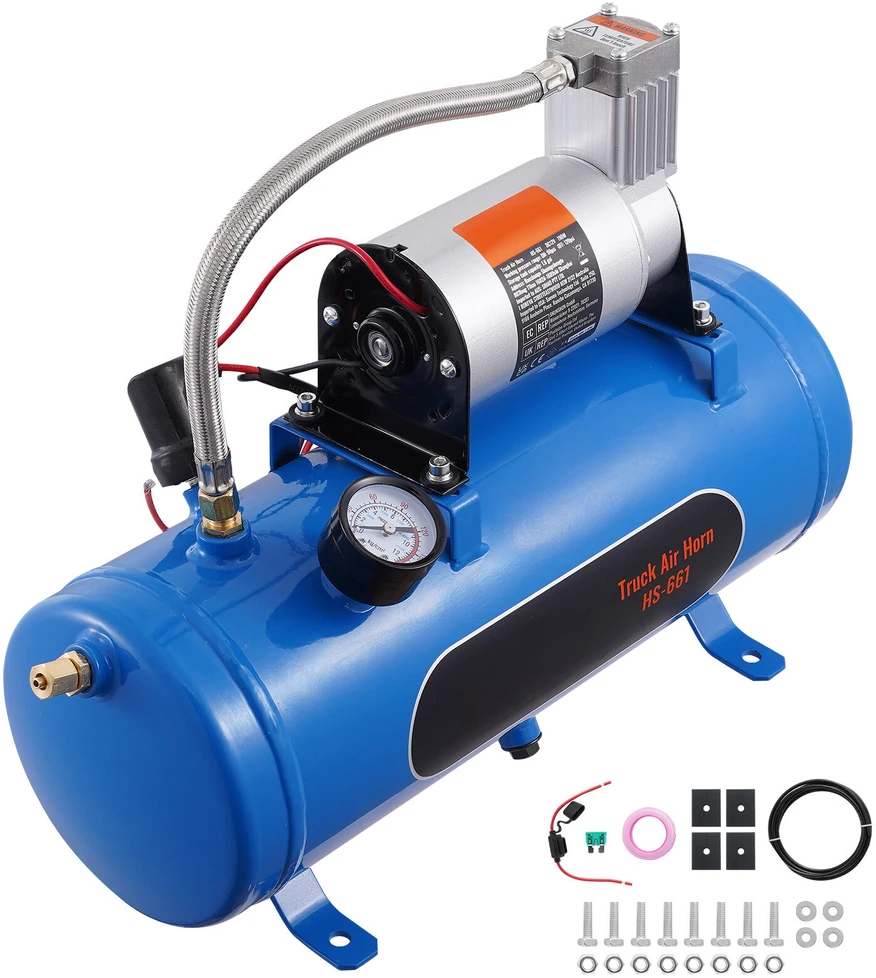 VEVOR 12V oro kompresorius su 6L talpa