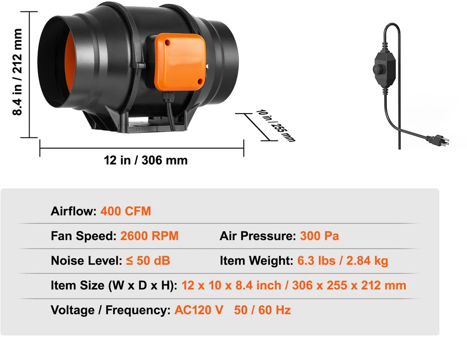 VEVOR nešiojamas pcp kompresorius, 4500 psi