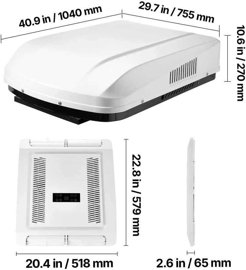 VEVOR RV oro kondicionierius, 3000W, 220V be ortakių