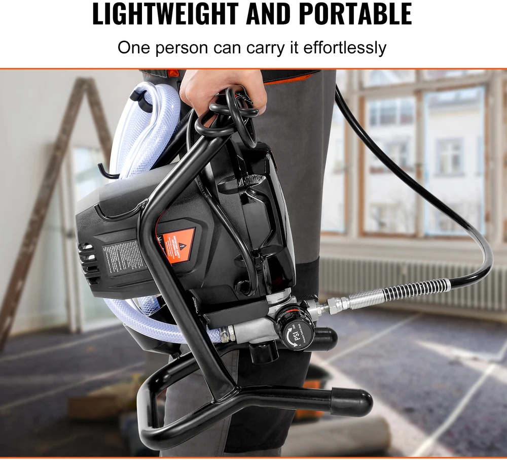 VEVOR Elektrinis beoris dažymo purkštuvas 750W 3000PSI