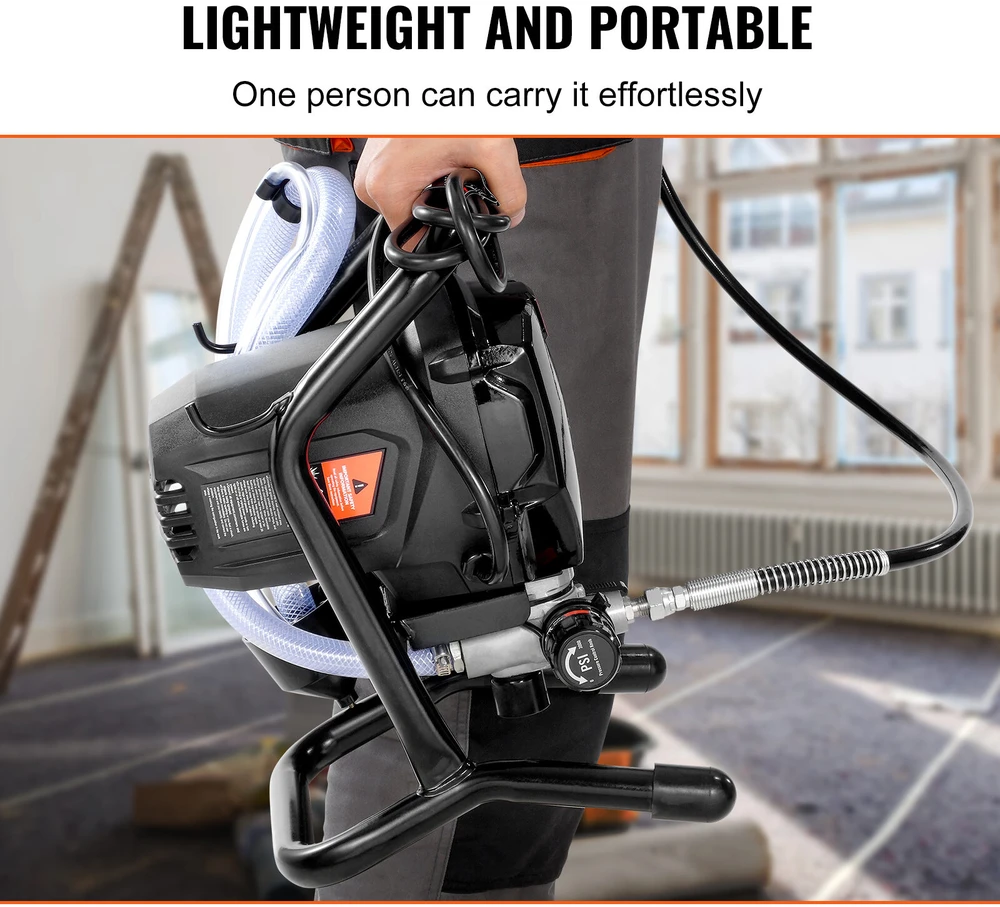 VEVOR Elektrinis beoris dažymo purkštuvas 750W 3000PSI