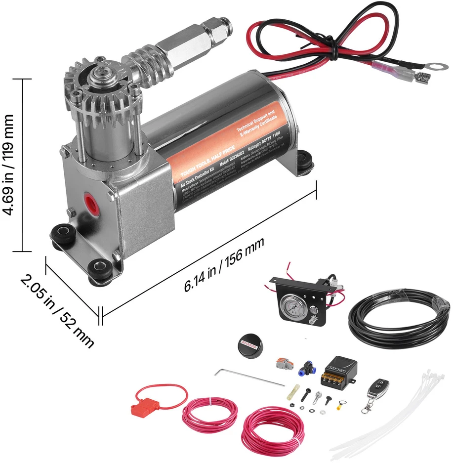 VEVOR Oro pakabos kompresoriaus rinkinys 12V