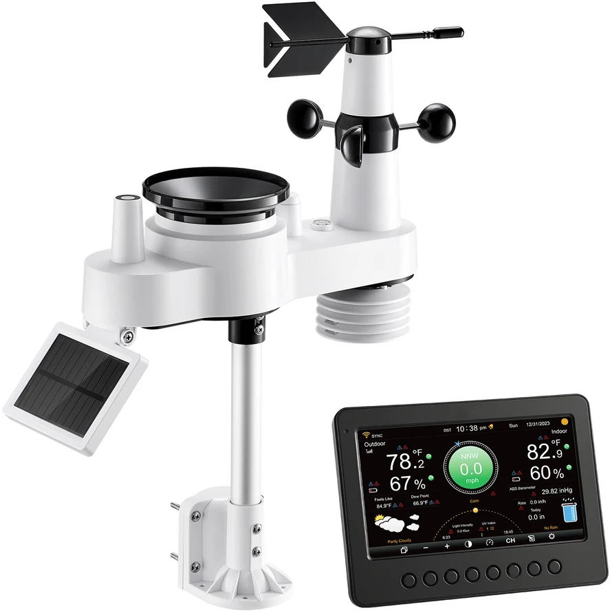 VEVOR 7-in-1 belaidė oro stotis su Wi-Fi