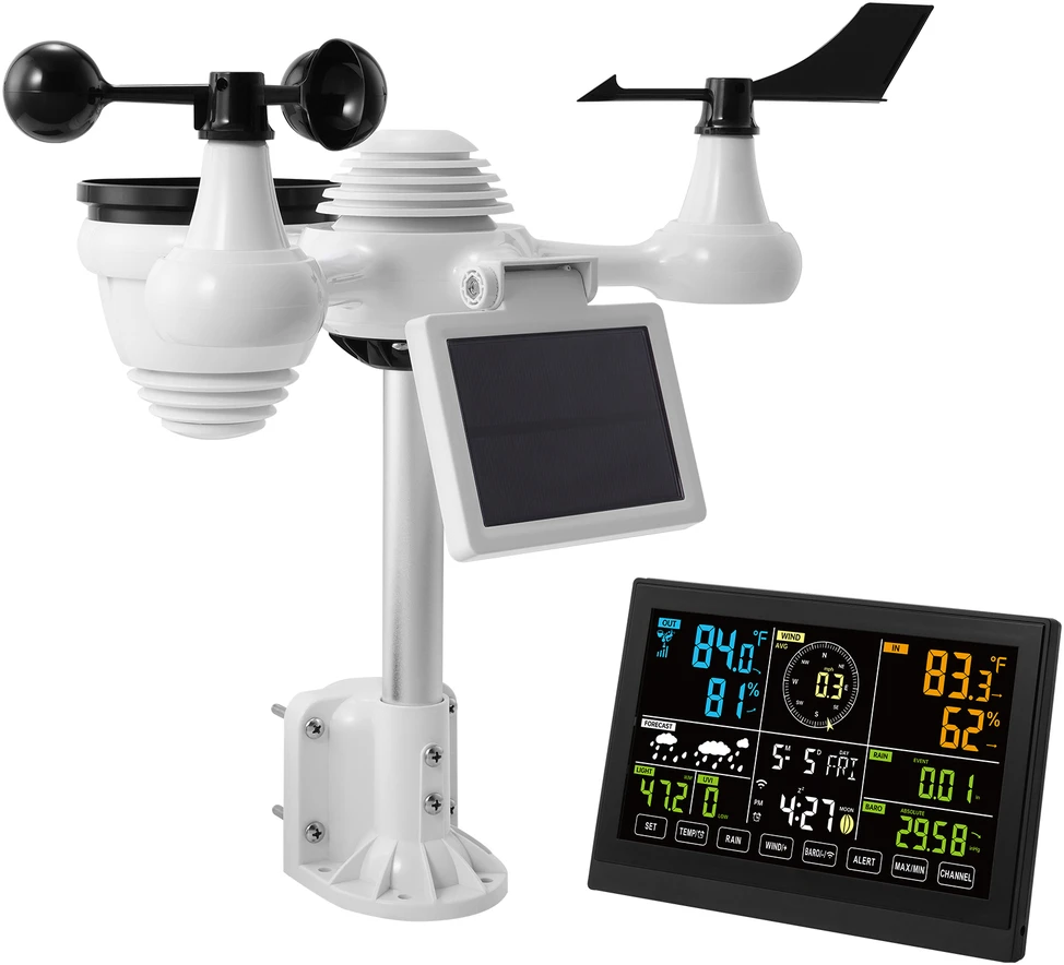 VEVOR Meteorologinė belaidė orų stotelė YT60234 7in1 WiFi