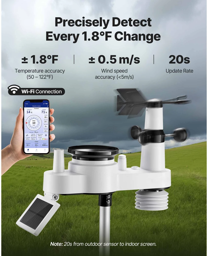 VEVOR 7-i-1 Wi-Fi oro stotis su app
