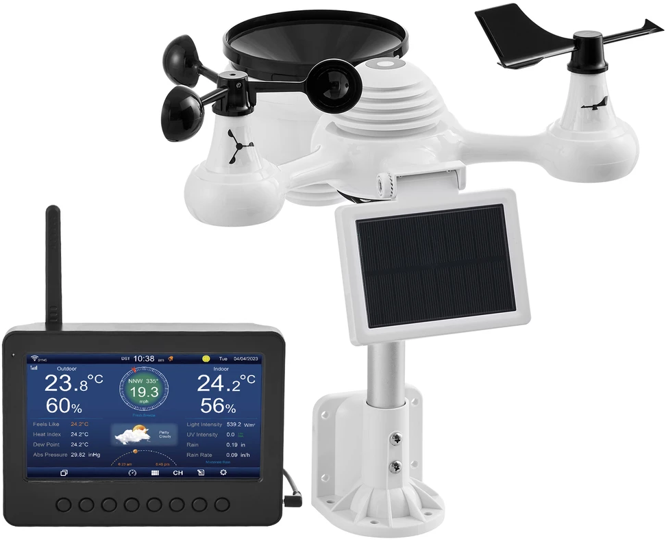VEVOR Meteorologinė bevielė orų stotelė YT60233 7in1 WiFi