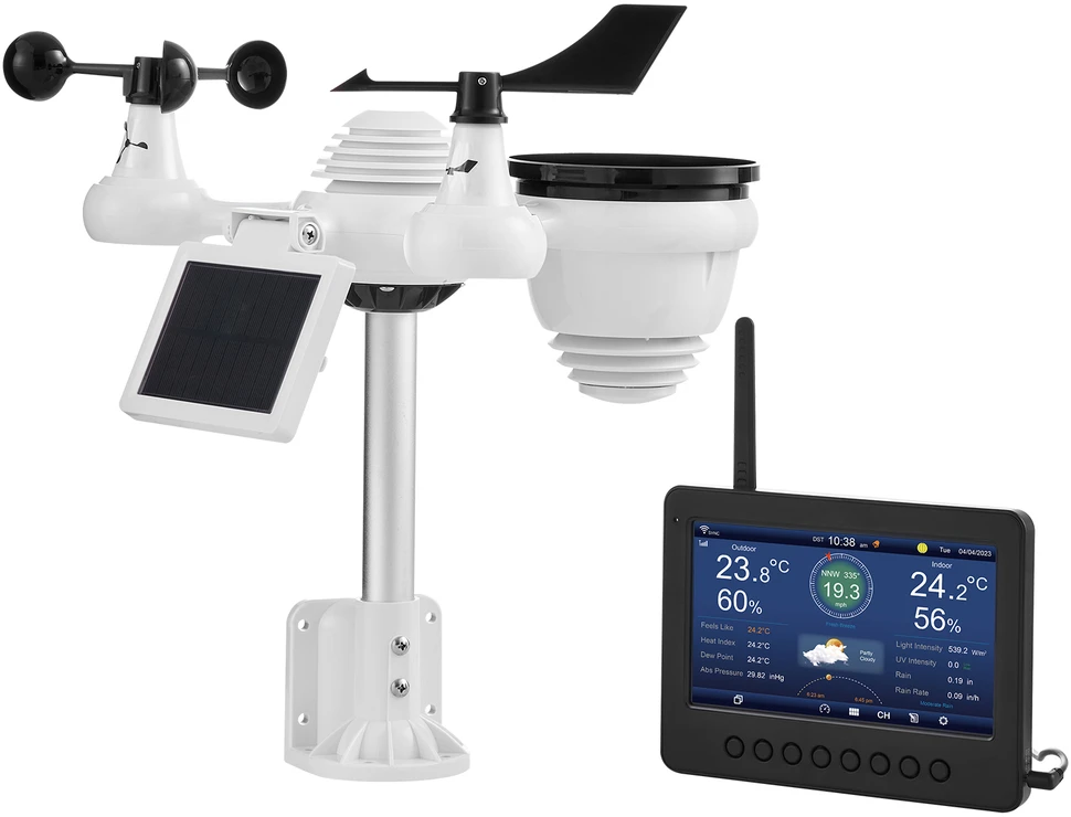 VEVOR Meteorologinė bevielė orų stotelė YT60233 7in1 WiFi