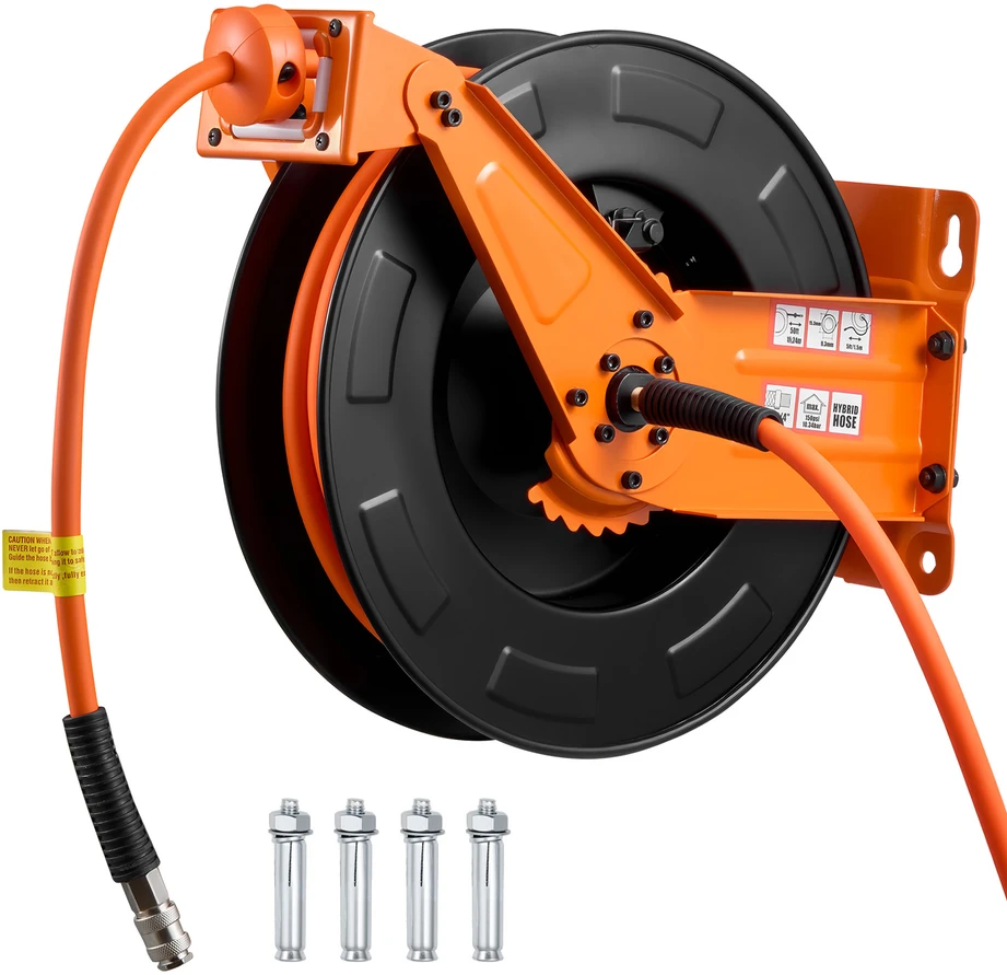VEVOR Ištraukiamas oro žarnos būgnas 15m 300 PSI