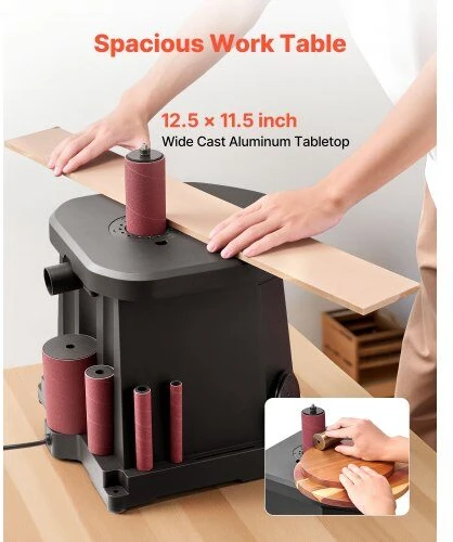 VEVOR Osciliacinis veleninis šlifuoklis, stalinis medienos šlifuoklis, 2000 RPM veleninis šlifuoklis, baldų apdailos šlifuoklis, „pasidaryk pats“ medienos apdirbimo šlifuoklis