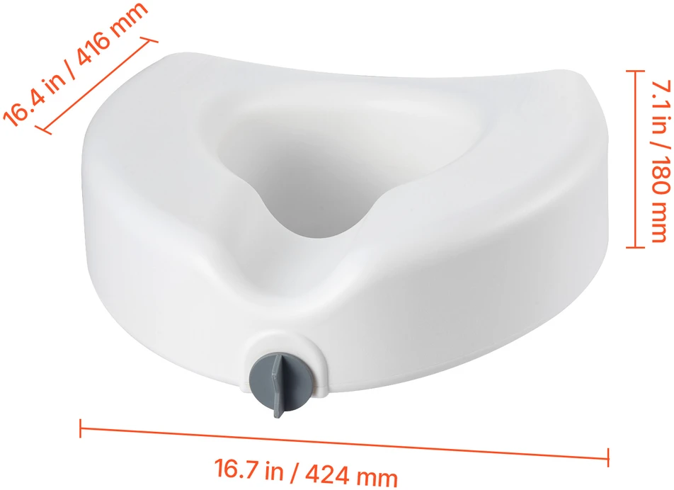 VEVOR Paaukštinta tualeto sėdynė, 158,8kg, 127 mm