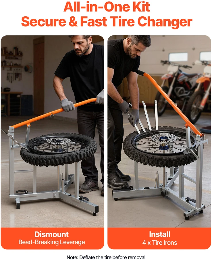 VEVOR Motociklų padangų montavimo įrankių komplektas
