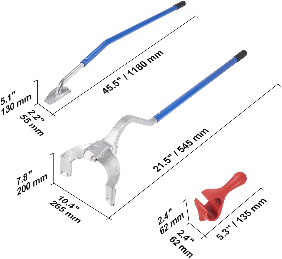 VEVOR Padangų montavimo ir išmontavimo įrankis, 571-622 mm