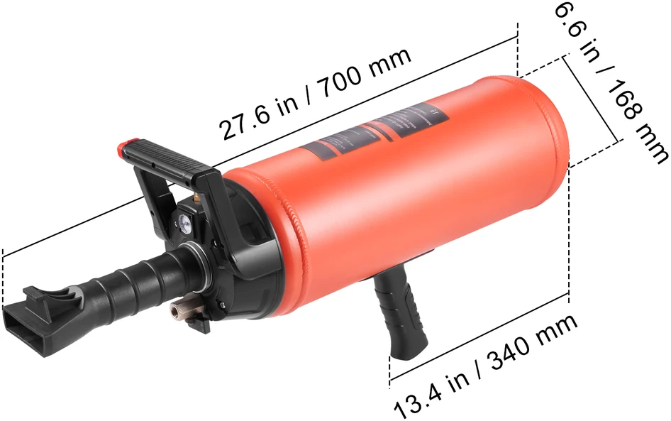 VEVOR padangų karoliukų pūstuvas rankinis 9 l 150 psi