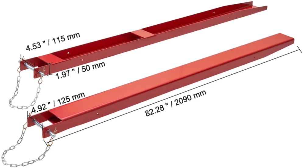 VEVOR Šakių prailginimai krautuvui, 82 cm ilgis