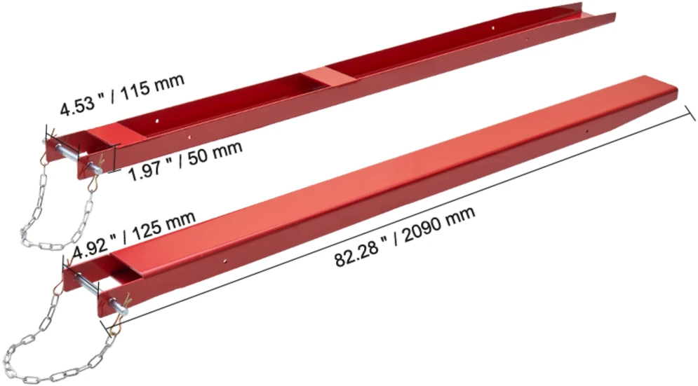 VEVOR Šakių prailginimai krautuvui, 82 cm ilgis